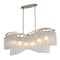 Maxim Lighting Victoria 6-Light 16" Wide Golden Silver Linear Pendant 39579WFLGS - alternate 1